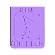 GONE_GOLFING.stl Multi-Use Door Sign