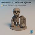 CULTS3D.jpg Skelett erhebt sich aus dem Grab - Halloween Dekor STL | Spooky 3D-Druck Modell