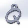 Q.png Porte-clés alphabet Q
