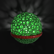 Kugel_Voronoi_2023-Nov-23_07-19-59PM-000_CustomizedView10986715046.png Design Christmas light bauble Christmas tree bauble (Voronoi)