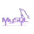 MySQL-Logo-Stand.stl MySQL Logo