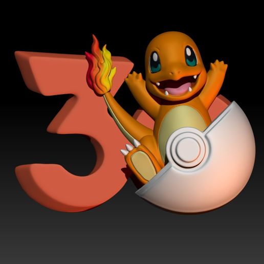 Pokemon 30th Anniversary Charmander Badge