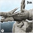 5.jpg Vociferous dragon on rock (3) - Fantasy Medieval Dark Chaos Animal Beast Undead