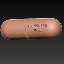 Screenshot 2020-09-29 at 10.17.42.png Télécharger fichier STL Pilule du bonheur • Design pour impression 3D, SpaceCadetDesigns