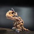 6081.jpg Biting Carnosaur Skeleton - Biting articulated Dinosaur