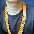 worn.jpg Bedruckte kubanische Gliederkette