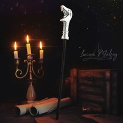 Lucius.jpg STL-Datei Lucius Malfoy Zauberstab - Harry Potter・3D-Druck-Idee zum Herunterladen
