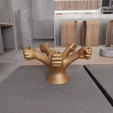 untitled3.png 3D Human Hand Candle Holder with 3D Stl File & Hand Sculpture, 3D Printed Decor, Candle Stick Holder, Hand Print, 3D Printing, Hand Holder