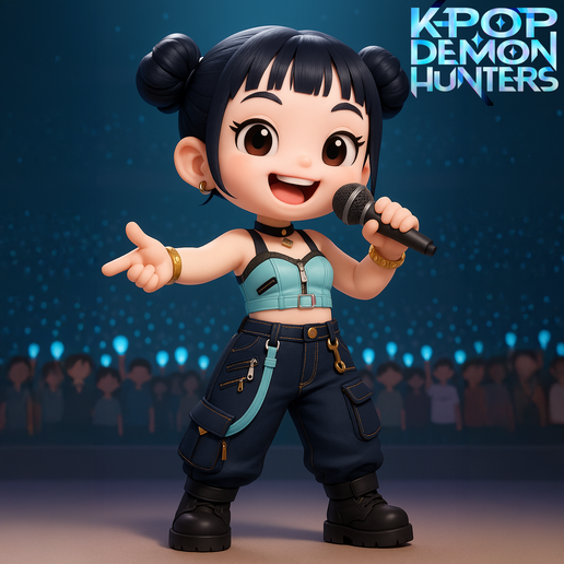 🏹 Zoey – Kpop Demon Hunter STL 3D Print Model・ STL File for 3D
