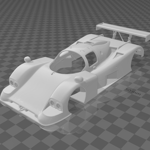 Aston Martin AMR1 Group C 1989 Shell Body – Divided Parts for Easy Printing