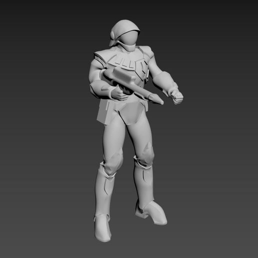 RRT Style Zentradi Light Infantry - Project Echelon - 3D model önizlemesi