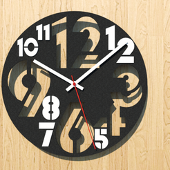 Modern Wall Clock v1 Two Colors - 01.png Modern Wall Clock Two Colors