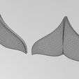 wf0.jpg Whale tail rosette onlay relief 3D print model