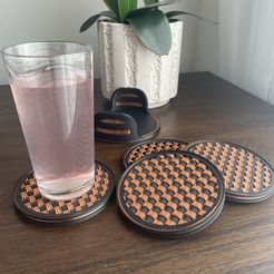 2023-09-10-14.29.44.jpg 3D file Braided Drink Coaster・Model to download and 3D print
