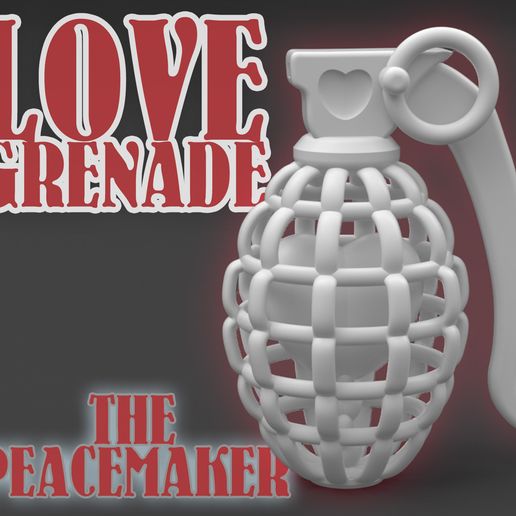 Love_Grenade-03.jpg Fichier STL gratuit Grenade d'amour -le faiseur de paix-・Objet imprimable en 3D à télécharger, BonGarcon