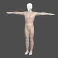 10.jpg Beautiful naked man -Rigged 3D model