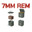 COL_36_7mmrem_20a.png AMMO BOX 7MM REM MAG AMMUNITION STORAGE 7mm CRATE ORGANIZER