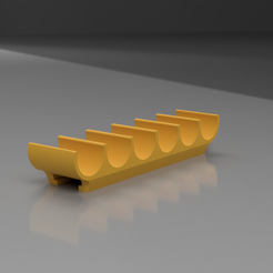 dart_holder_mega_6-v1.png Файл STL Держатель для дротиков Nerf Mega Dart (6 слотов)・3D-печать дизайна для загрузки