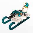 Christmas-Sleigh-with-Melted-Flexi-Snowman-2.jpg Christmas Sleigh with Melted Flexi Snowman.Print-in-place. (No Supports and no Rafts)