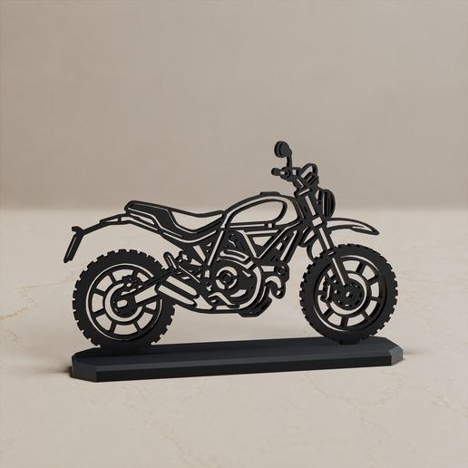 DUCATI SCRAMBLER DESERT SLED 800 MODELL STAND DECOR