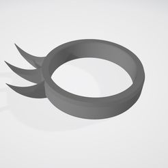 Bear-Claw-Ring.jpg STL-Datei Bärenklaue Kakute Ring・3D-druckbares Design zum Herunterladen, Crestfallen_Silver