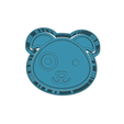 model.png animal face (9)  CUTTER AND STAMP, COOKIE CUTTER, FORM STAMP, COOKIE CUTTER, FORM