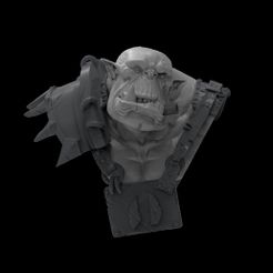 orkbust.jpg STL file Orc Bust・3D printing design to download
