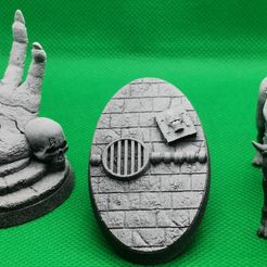 💀Necropolis base 32mm (Kickstarter Freebie//Pre-supported)👻