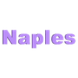 Naples_name.stl Wall silhouette - City skyline Set