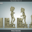vistas laterales.png Noodle Gorillaz figure 3D print model