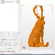 DeerJPG3.jpg Deer bust Voronoi style.