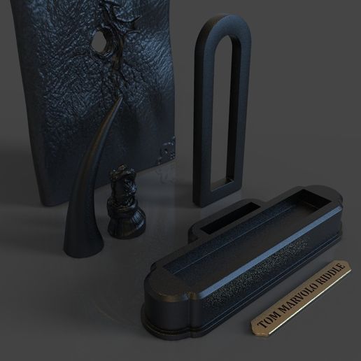14.jpg STL file Tom Riddle Diary and The Basilisk Fang - Harry Potter・3D printer design to download, tolgaaxu