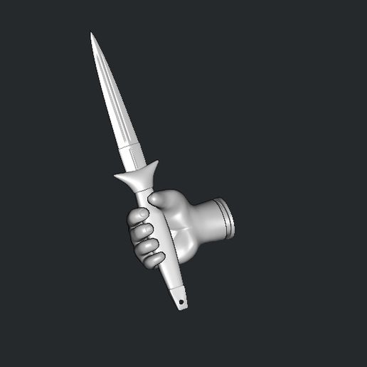 CHUCKY CLOSED HANDS AND KNIFE 3D model