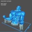 Broly_Body.jpg Broly Dragon Ball Super for 3D printing and Frieza with Supports