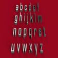 agencymin.jpg AGENCY font lowercase 3D letters STL file