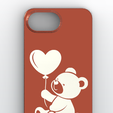 1.png Cute Teddy Bear Heart Balloon MagSafe Case for iPhone 17e with Camera Ring Frame
