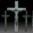 Crucifix10.jpg Crucifix STL model - 3D relief file for CNC router - Jesus crucifixion