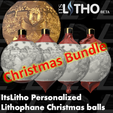 Vignette-Bundle2.png STL file ItsLitho Christmas Balls Bundle・3D printable model to download