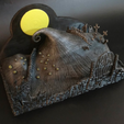 Capture d’écran 2017-12-26 à 13.11.33.png Free STL file The Nightmare Before Christmas - Diorama・3D printable design to download, mag-net