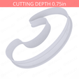 Letter_C~6in-cookiecutter-only2.png Letter C Cookie Cutter 6in / 15.2cm