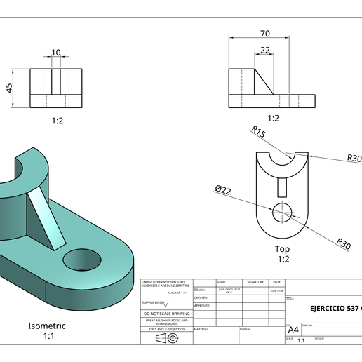 EJERCICIO 537 ONSHAPE