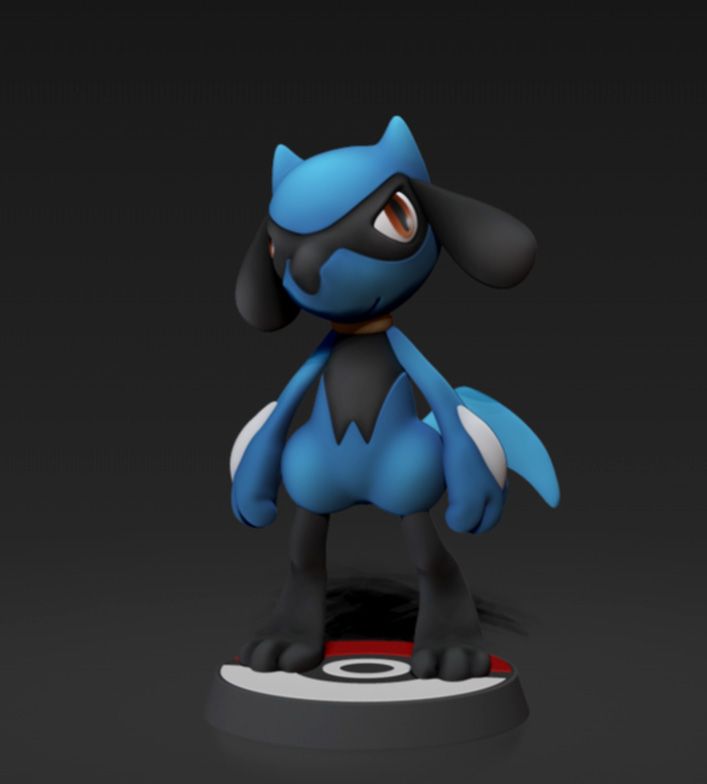 STL file Riolu - POKÉMON FIGURINE - POKÉMON UNITE・Model to download and ...