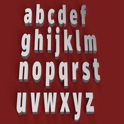 rendermin.jpg Archivo 3D ARTIHEAVY Fuente minúscula 3D letras archivo STL・Modelo para descargar y imprimir en 3D
