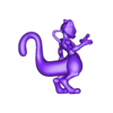 A_3D_Model_of_Mewtwo.stl Mewtwo pokemon STL 3D Modell