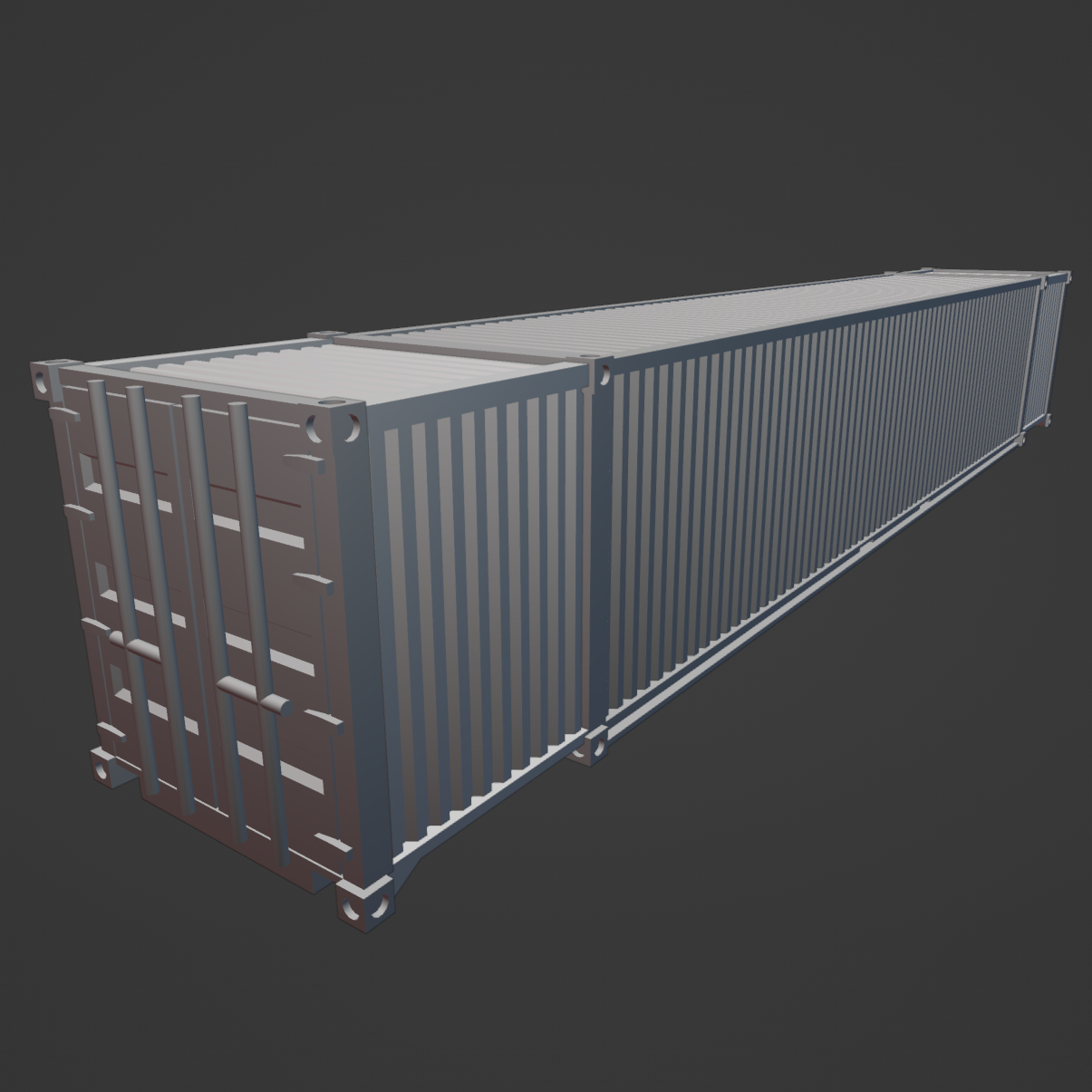 N scale cargo container 3D printed 10 ft