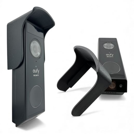 CUBLE™ – STL FILE – WEATHER WAVY COVER FOR EUFY E340 & C31 DOORBELLS | RAIN, SNOW, SUN SHADE | DIGITAL DOWNLOAD