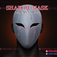 Arigami_2_shadow_mask_3d_print_model_01.jpg Aragami 2 Shadow Mask for Cosplay - Halloween Costume