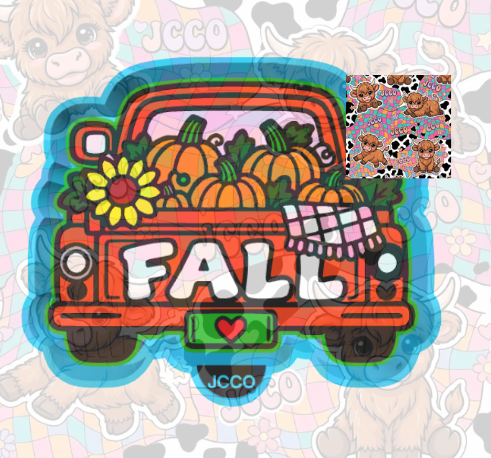 Fall Truck Freshie Mold