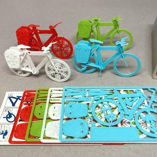 Touring Bike Business Card 3D model