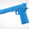 2.41.jpg Colt M1911A1 from the movie Hitman Agent 47 1 to 12 scale 3D print model